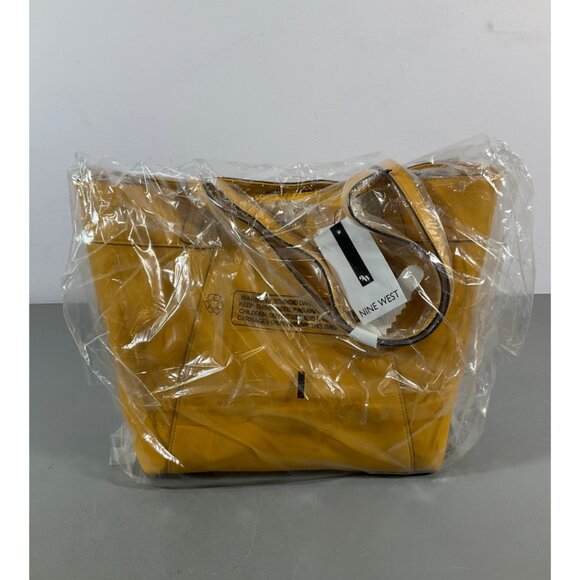 Nine West Handbags Sunnyside Jet Set Tote - Sunflower PU, Large Capacity 16.25in - Picture 4 of 9